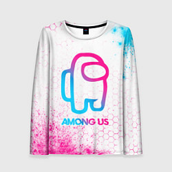 Лонгслив женский Among Us neon gradient style, цвет: 3D-принт