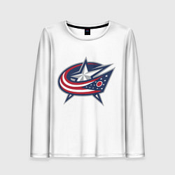 Лонгслив женский Columbus blue jackets - Sergey Bobrovsky, цвет: 3D-принт