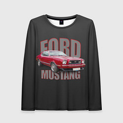 Лонгслив женский Автомашина Ford Mustang, цвет: 3D-принт