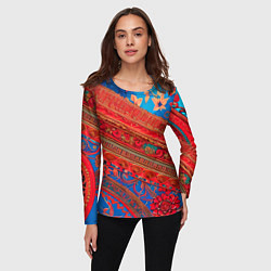 Лонгслив женский Воздушные Узоры, цвет: 3D-принт — фото 2