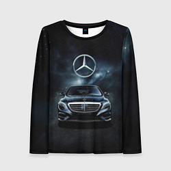 Женский лонгслив Mercedes Benz black