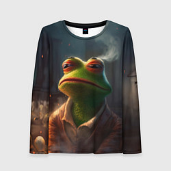 Лонгслив женский Frog Pepe, цвет: 3D-принт