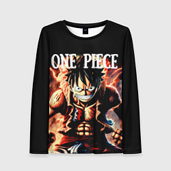 Лонгслив женский Злой Луффи из One Piece, цвет: 3D-принт