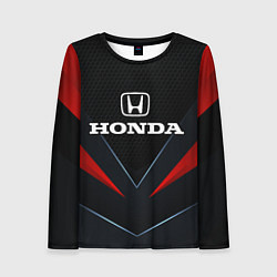 Лонгслив женский Honda - технологии, цвет: 3D-принт