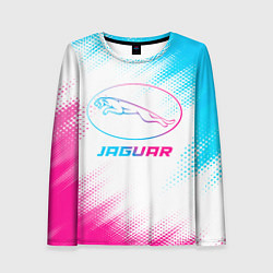 Лонгслив женский Jaguar neon gradient style, цвет: 3D-принт