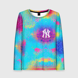 Лонгслив женский New York Yankees - baseball team - logo, цвет: 3D-принт