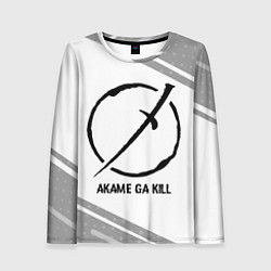 Женский лонгслив Akame ga Kill glitch на светлом фоне
