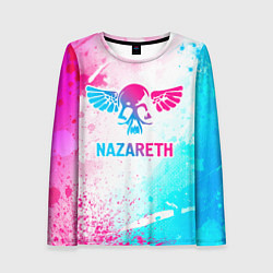 Лонгслив женский Nazareth neon gradient style, цвет: 3D-принт