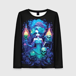 Лонгслив женский Сказочная ведьма с черепами, цвет: 3D-принт