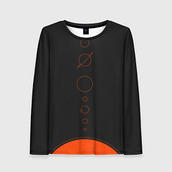 Лонгслив женский Solar system - abstract, цвет: 3D-принт