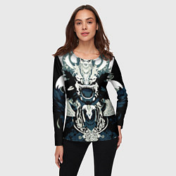Лонгслив женский Король драконов с узорами, цвет: 3D-принт — фото 2