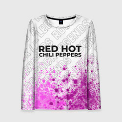 Лонгслив женский Red Hot Chili Peppers rock legends посередине, цвет: 3D-принт
