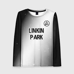 Лонгслив женский Linkin Park glitch на светлом фоне посередине, цвет: 3D-принт