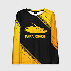 Лонгслив женский Papa Roach - gold gradient, цвет: 3D-принт