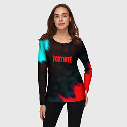 Лонгслив женский Fortnite неон эпик, цвет: 3D-принт — фото 2