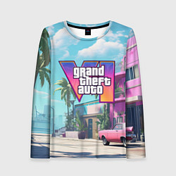 Женский лонгслив GTA 6 Vice city