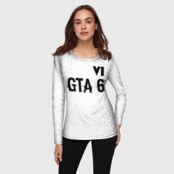 Лонгслив женский GTA 6 glitch на светлом фоне посередине, цвет: 3D-принт — фото 2
