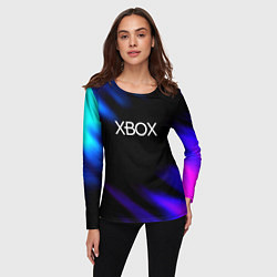 Лонгслив женский Xbox neon games, цвет: 3D-принт — фото 2