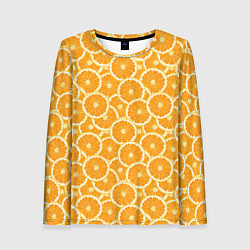 Женский лонгслив Ломтики апельсина