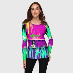 Лонгслив женский Counter Strike neon revolution, цвет: 3D-принт — фото 2