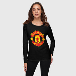 Лонгслив женский Manchester United fc club, цвет: 3D-принт — фото 2