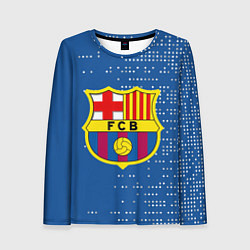 Женский лонгслив Футбольный клуб Барселона - логотип крупный