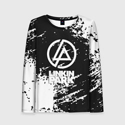 Лонгслив женский Linkin park logo краски текстура, цвет: 3D-принт