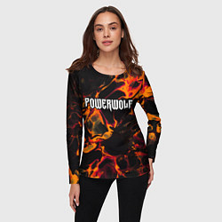 Лонгслив женский Powerwolf red lava, цвет: 3D-принт — фото 2