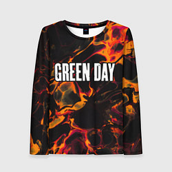 Женский лонгслив Green Day red lava