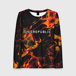 Женский лонгслив OneRepublic red lava