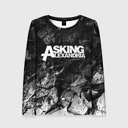 Лонгслив женский Asking Alexandria black graphite, цвет: 3D-принт