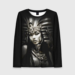 Лонгслив женский Клеопатра египетская царица, цвет: 3D-принт