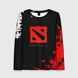Лонгслив женский Dota 2 краски текстура, цвет: 3D-принт
