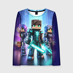Лонгслив женский Minecraft - characters ai art, цвет: 3D-принт