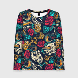 Лонгслив женский Tattoo dice, цвет: 3D-принт