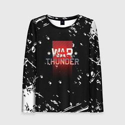 Лонгслив женский Warthunder белые краски онлайн, цвет: 3D-принт