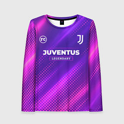 Лонгслив женский Juventus legendary sport grunge, цвет: 3D-принт