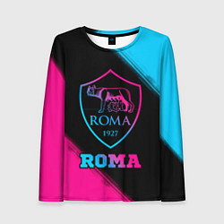 Лонгслив женский Roma - neon gradient, цвет: 3D-принт