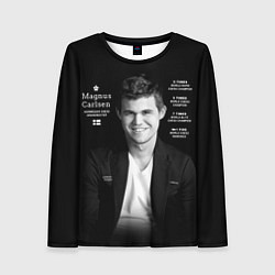 Лонгслив женский Магнус Карлсен, цвет: 3D-принт