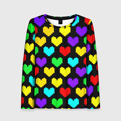 Женский лонгслив Undertale heart pattern