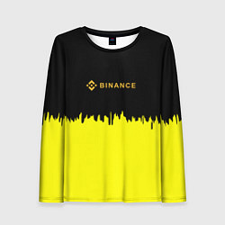 Женский лонгслив Binance биржа краски