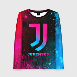 Лонгслив женский Juventus - neon gradient, цвет: 3D-принт