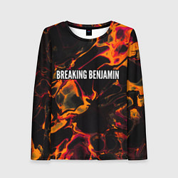 Лонгслив женский Breaking Benjamin red lava, цвет: 3D-принт