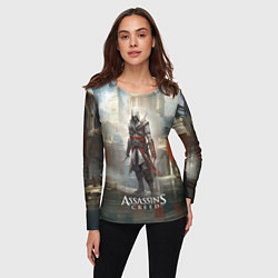 Лонгслив женский Assassins creed game poster, цвет: 3D-принт — фото 2