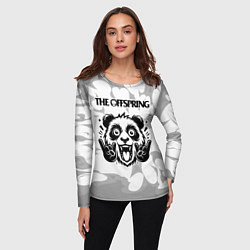Лонгслив женский The Offspring рок панда на светлом фоне, цвет: 3D-принт — фото 2