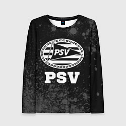 Лонгслив женский PSV sport на темном фоне, цвет: 3D-принт