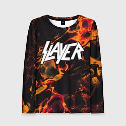 Лонгслив женский Slayer red lava, цвет: 3D-принт