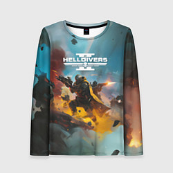 Женский лонгслив Helldivers 2 art for the game