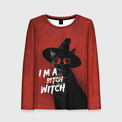 Женский лонгслив I am witch