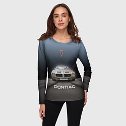 Лонгслив женский Американский масл-кар Pontiac, цвет: 3D-принт — фото 2